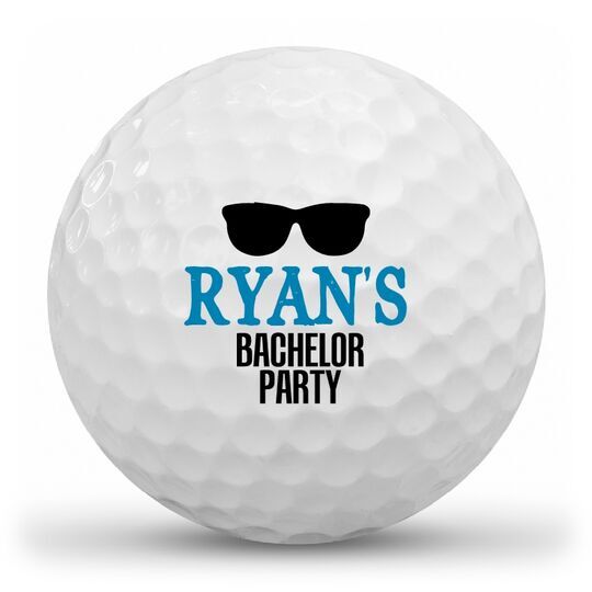 Sunglasses Bachelor Party Golf Balls